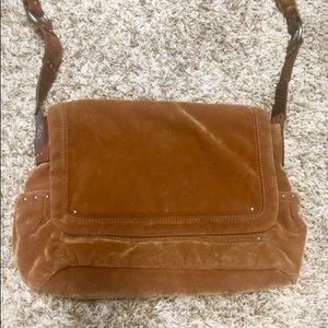 Fossil Messenger Bag Corduroy in Camel